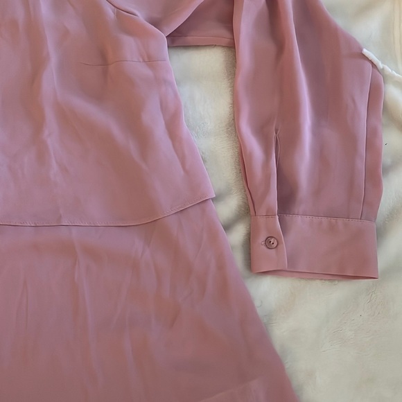 Joan Rivers Pink Button Down Blouse Size L - Picture 3 of 5